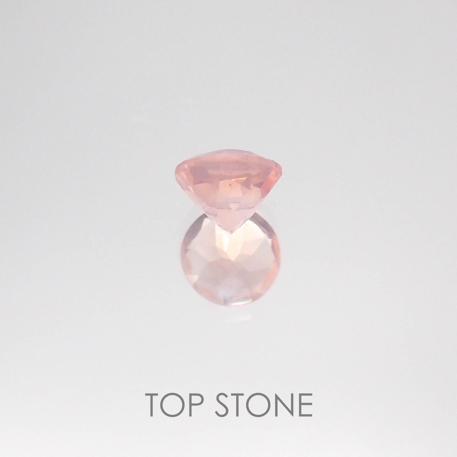 ディープローズクォーツ モザンビーク産 ルース 0.51ct[20084628]5.3×5.3mm前後