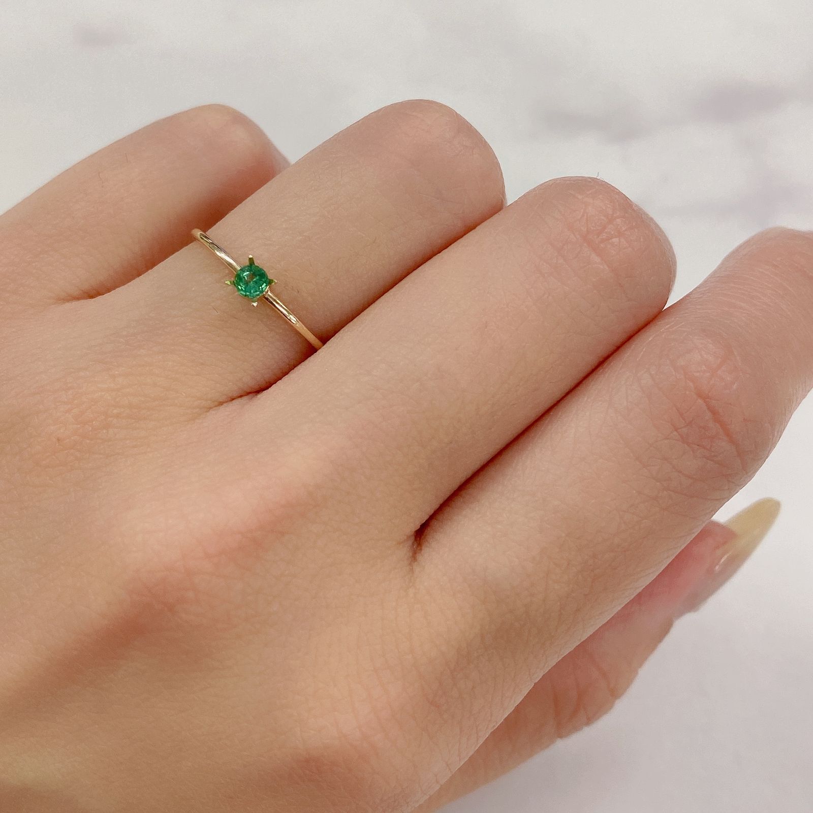 パライバトルマリン(宝石名トルマリン/別名パライバ・トルマリン) ブラジル・バターリャ鉱山産 0.068ct 識別済[20095305]2.9×2.8mm前後