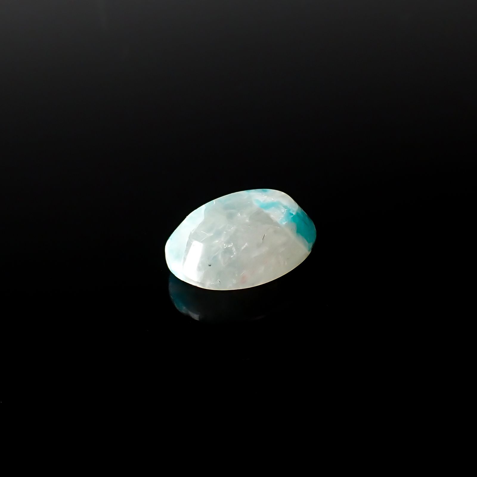 マトリックスアマゾナイト(アマゾナイトインクォーツ/フェルドスパー) ブラジル産 7.76ct[240226337]15.5x11.9mm前後