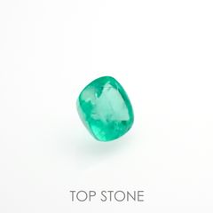 ◇シュガーローフカット◇エメラルド(宝石名エメラルド)コロンビア産 0.54ct 識別済[220115196]4.9x4.9mm前後