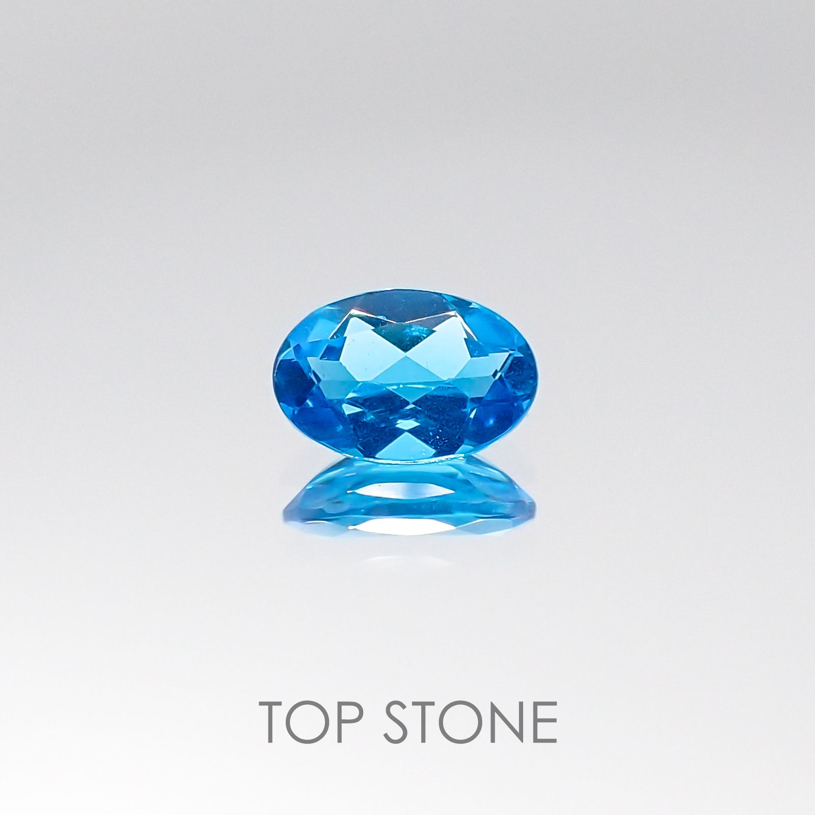ネオンブルーアパタイト ブラジル産 ルース 0.4ct[20095969]6.1×4mm前後