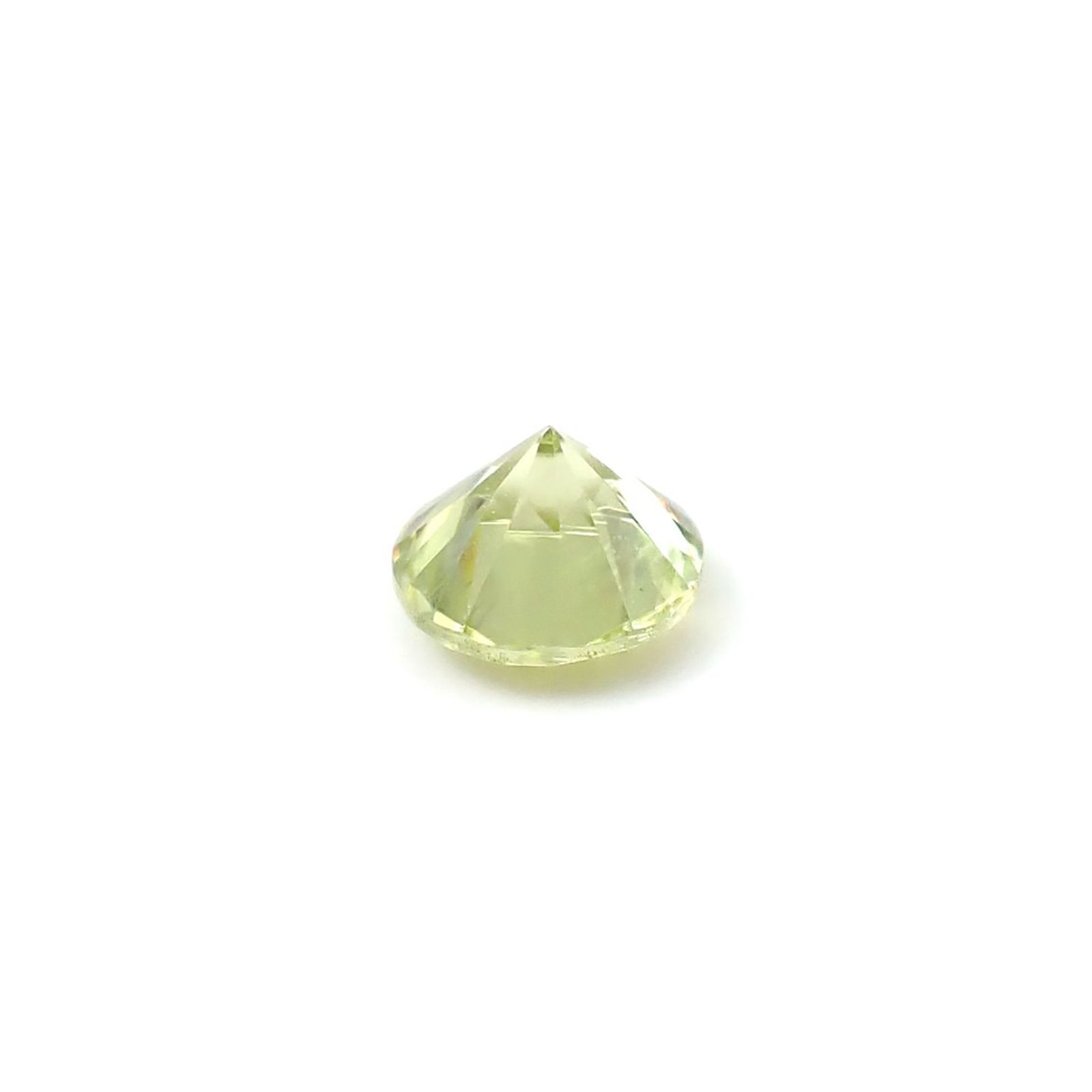 スフェーン(宝石名スフェーン)マダガスカル産 識別済 0.42ct / 4.6x4.5mm前後 [251231365]