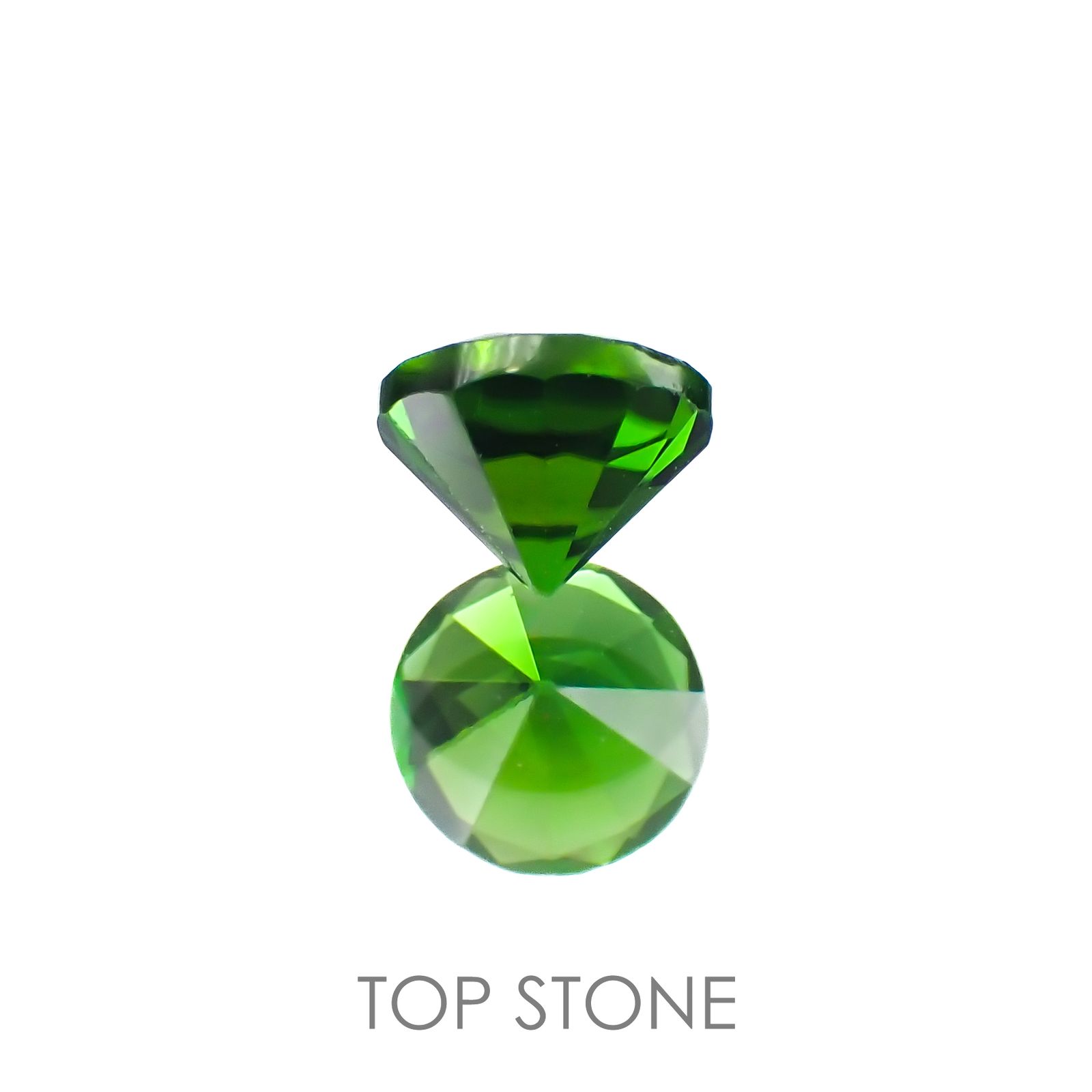 クロムダイオプサイド(宝石名クロム・ダイオプサイド)ロシア産 0.60ct 識別済[220917660]5.2x5.1mm前後