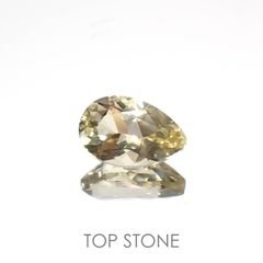 イエロースキャポライト(宝石名イエロー・スキャポライト)タンザニア産 0.85ct 識別済[221219402]8x5.1mm前後