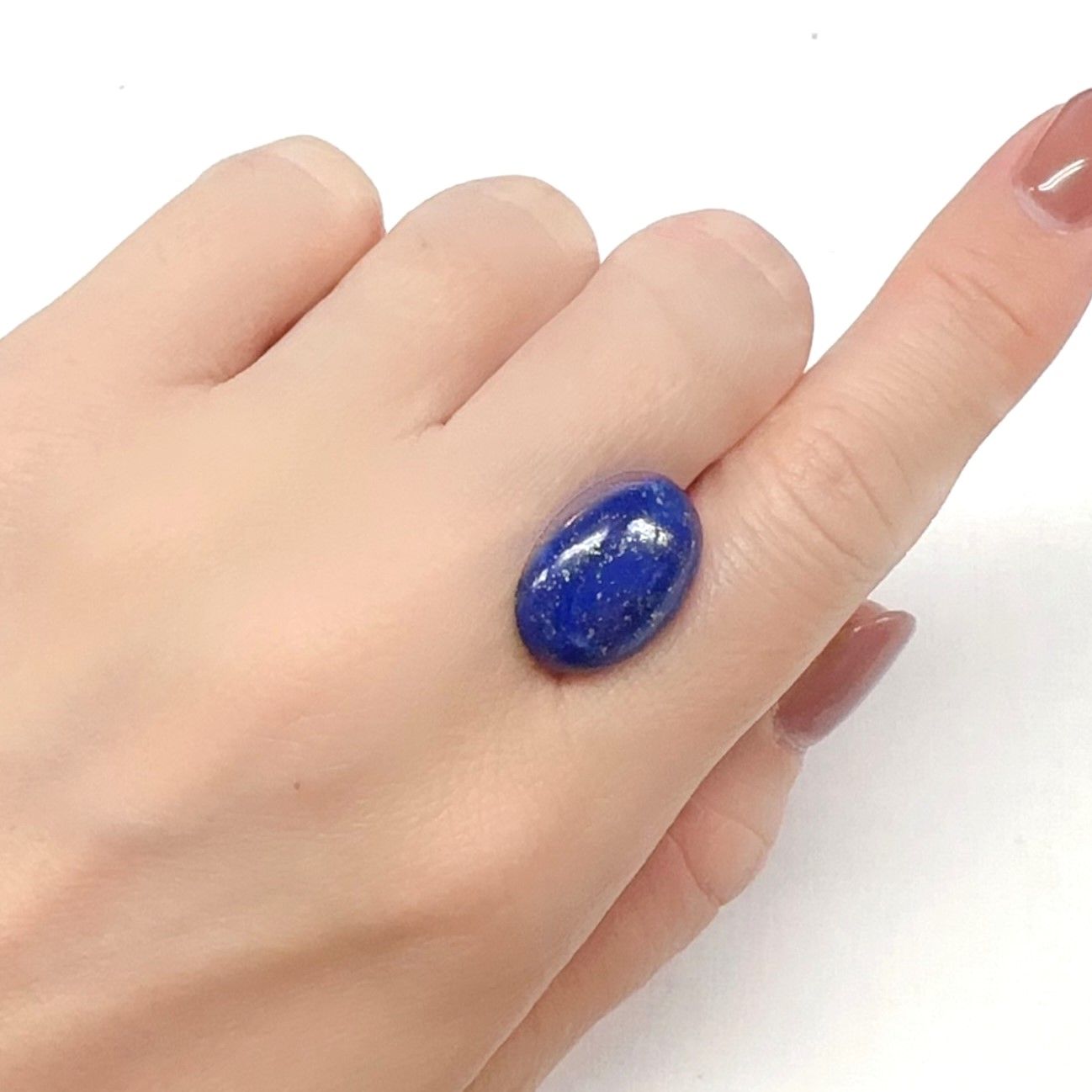 ラピスラズリ アフガニスタン産 10.02ct[231224488]17.9x12.9mm前後