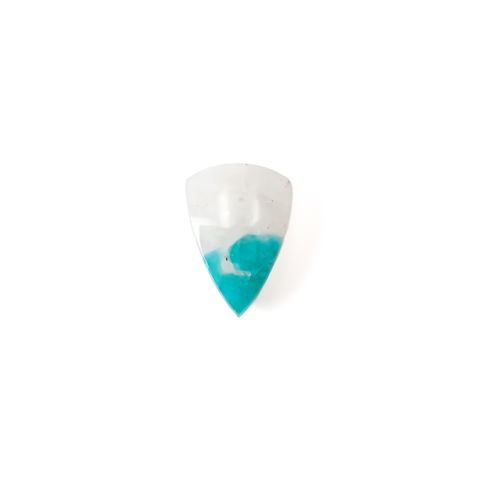 マトリックスアマゾナイト(アマゾナイトインクォーツ/フェルドスパー) ブラジル産 5.73ct[240226332]15.1x10.5mm前後