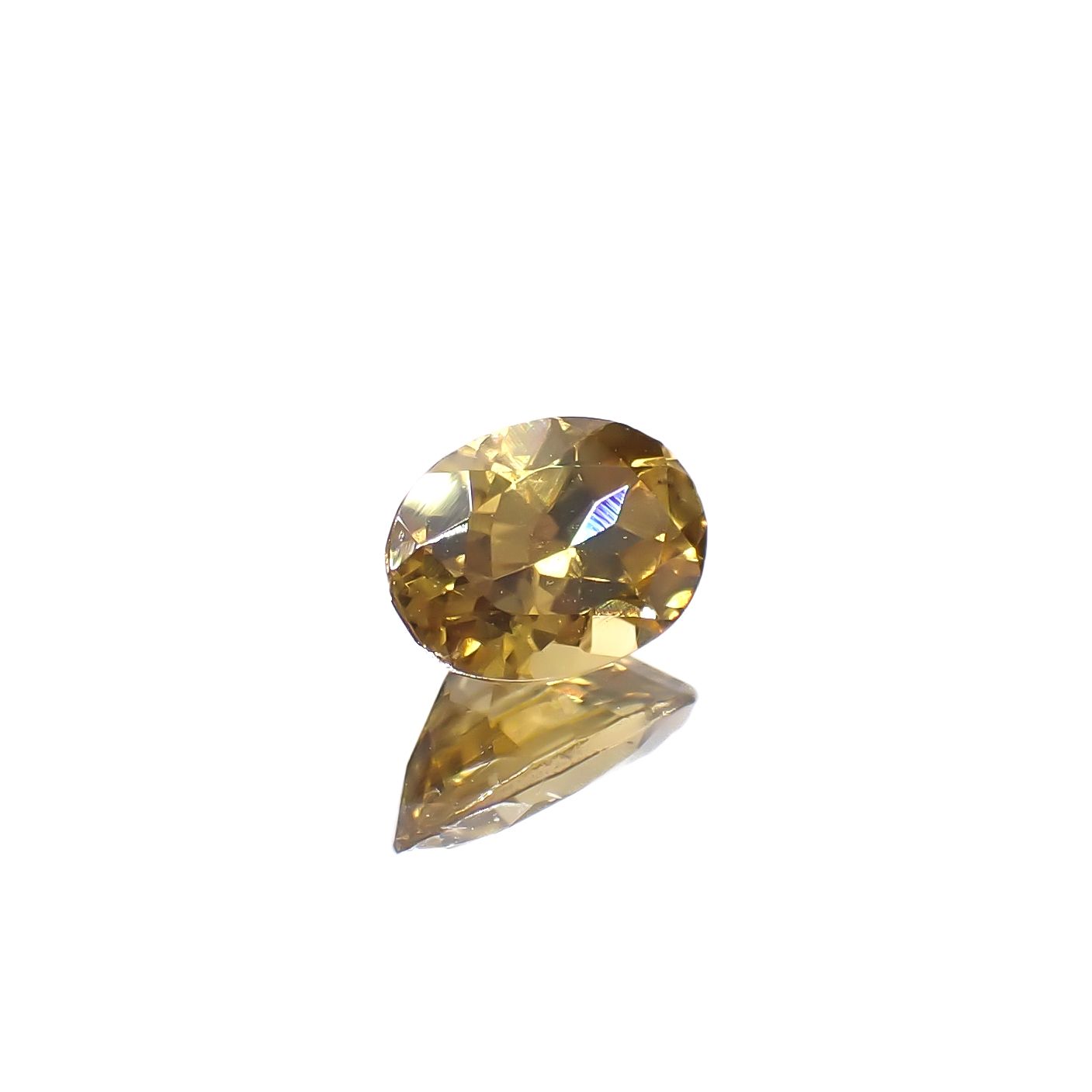 イエロージルコン スリランカ/カンボジア産 0.95ct[240728529]6.9x4.6mm前後