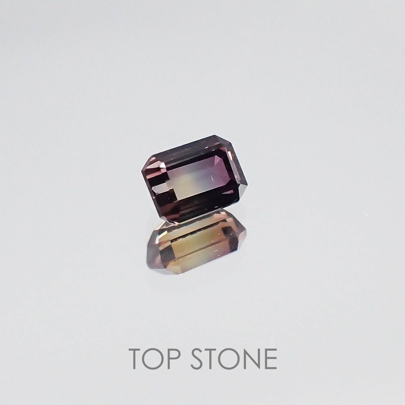 バイカラーサファイア タンザニア産 ルース 0.29ct[]3.9×2.9mm前後