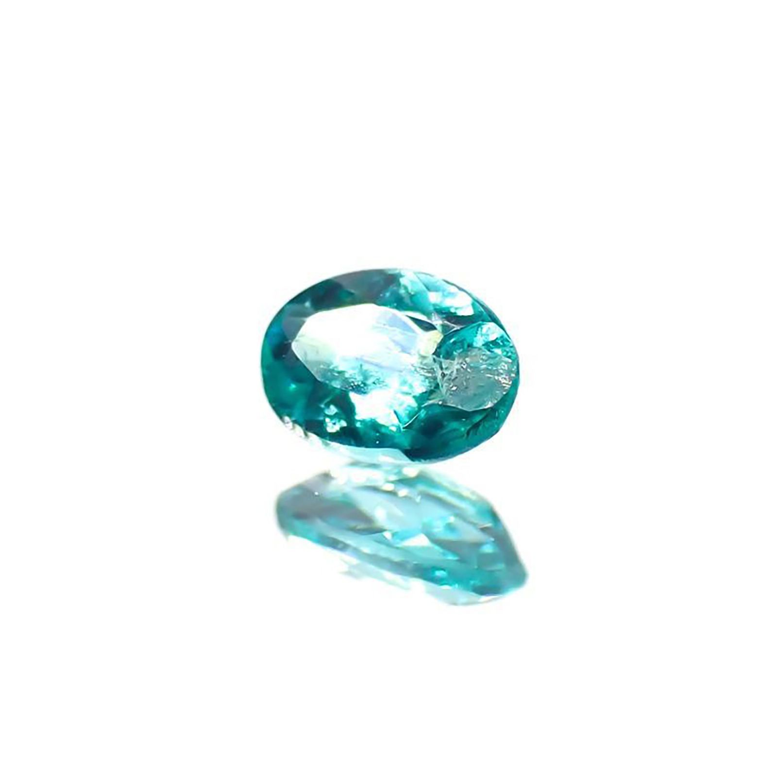 パライバトルマリン(宝石名トルマリン/別名パライバ・トルマリン)ブラジル産 識別済 0.069ct / 3.1x2.2mm前後 [221018774]