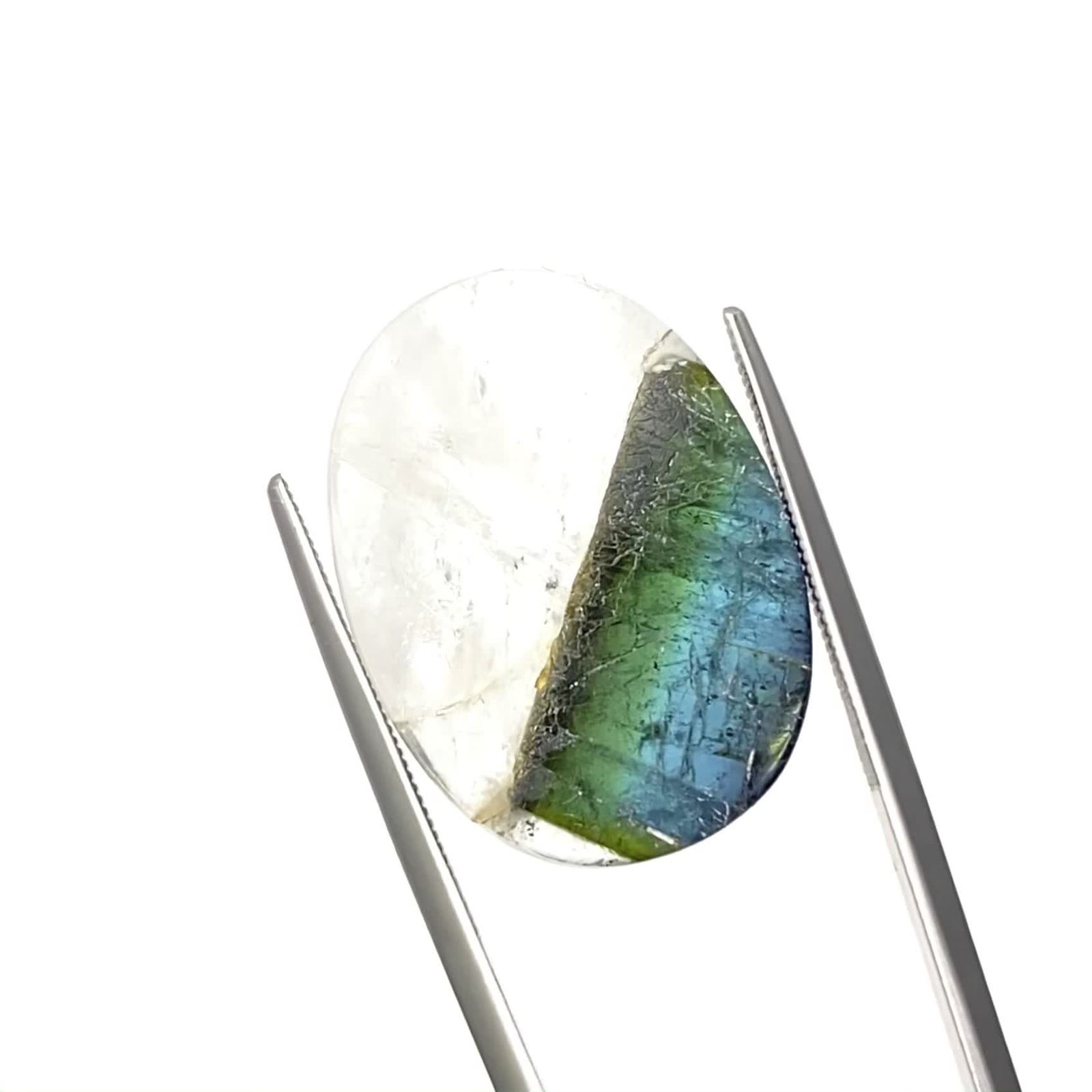 ウォーターメロントルマリンインクォーツ ブラジル産 9.21ct / 23.8x17