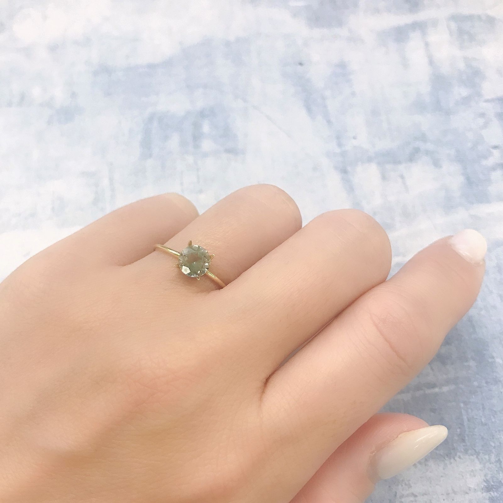 バイカラーオレゴンサンストーン(宝石名ラブラドライト)アメリカ・オレゴン州産 0.75ct 識別済[220616440]6x6mm前後