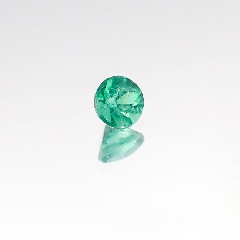パライバトルマリン(宝石名トルマリン/別名パライバ・トルマリン) ブラジル・パライバ州バターリャ鉱山産 0.12ct 識別済[20096287]2.9×2.9mm前後
