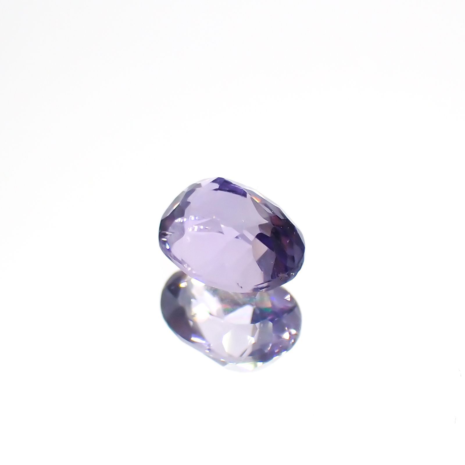 マリアライト(宝石名パープル・スキャポライト)スリランカ産 0.45ct 識別済[220114874]5.5x4.4mm前後