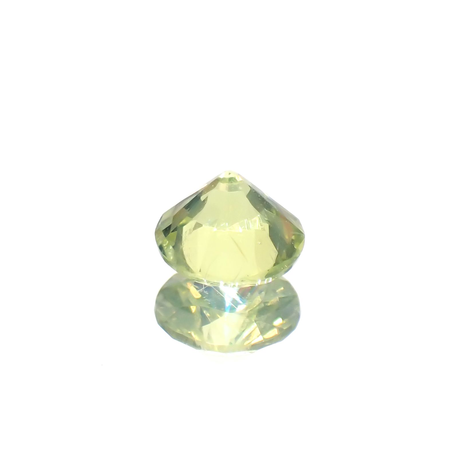 クリソベリル(宝石名クリソベリル)スリランカ産 0.24ct 識別済[230622492]3.7x3.7mm前後