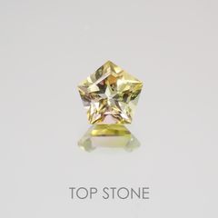 ◇ペンタゴンカット◇バイカラートルマリンSA ブラジル,アフリカ産 ルース 0.49ct[21019552]5.1×5.1mm前後