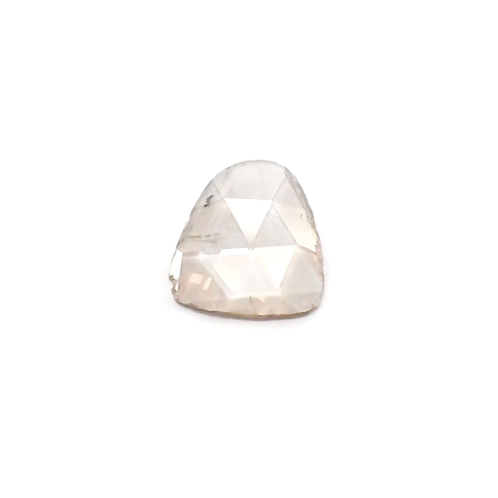 スライスダイヤモンド(宝石名ダイアモンド) 南アフリカ産 0.21ct 識別済[21036569]6.1×5.4mm前後