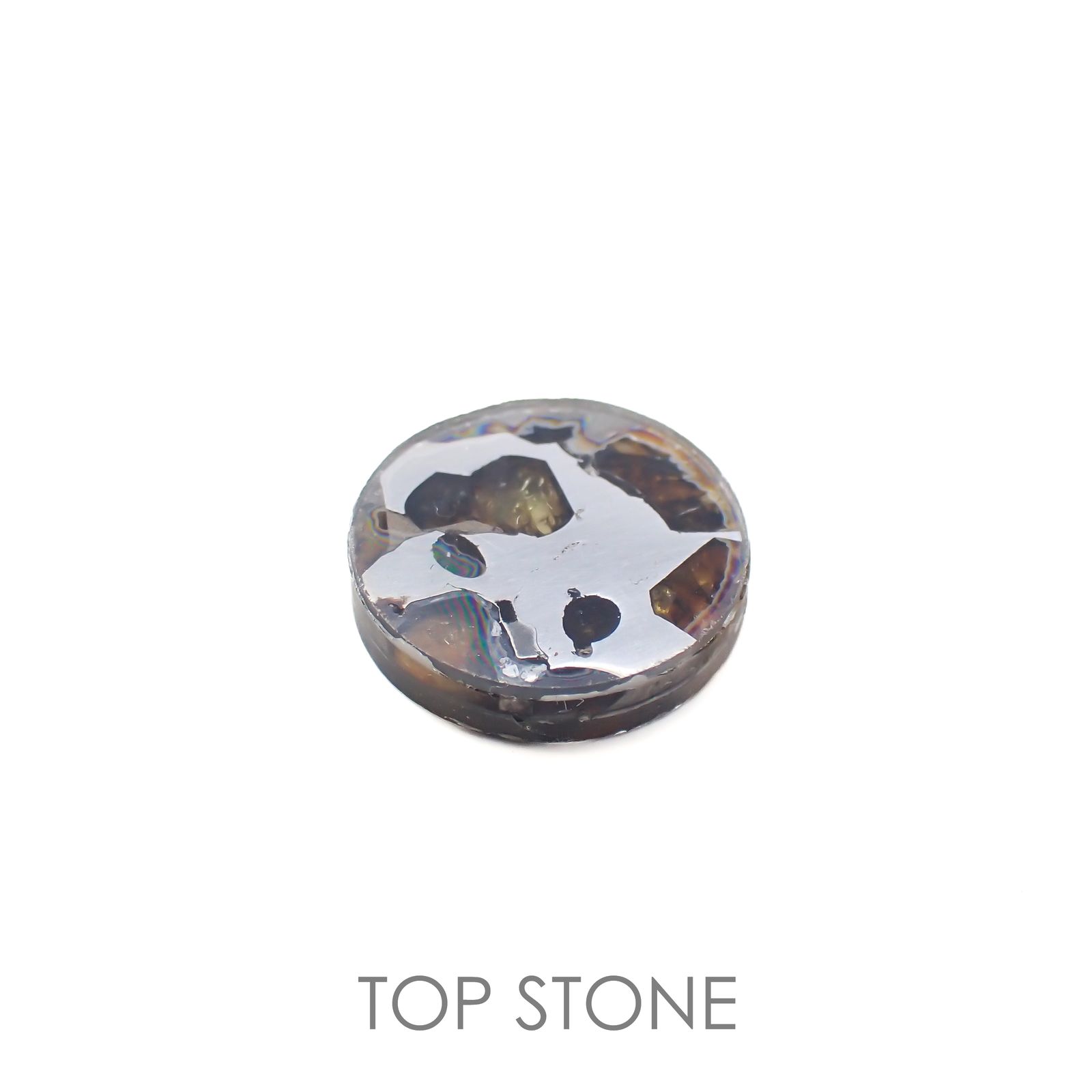 パラサイト隕石Sericho トリプレット 発見地：ケニア 4.27ct[220817529]12.1x12mm前後