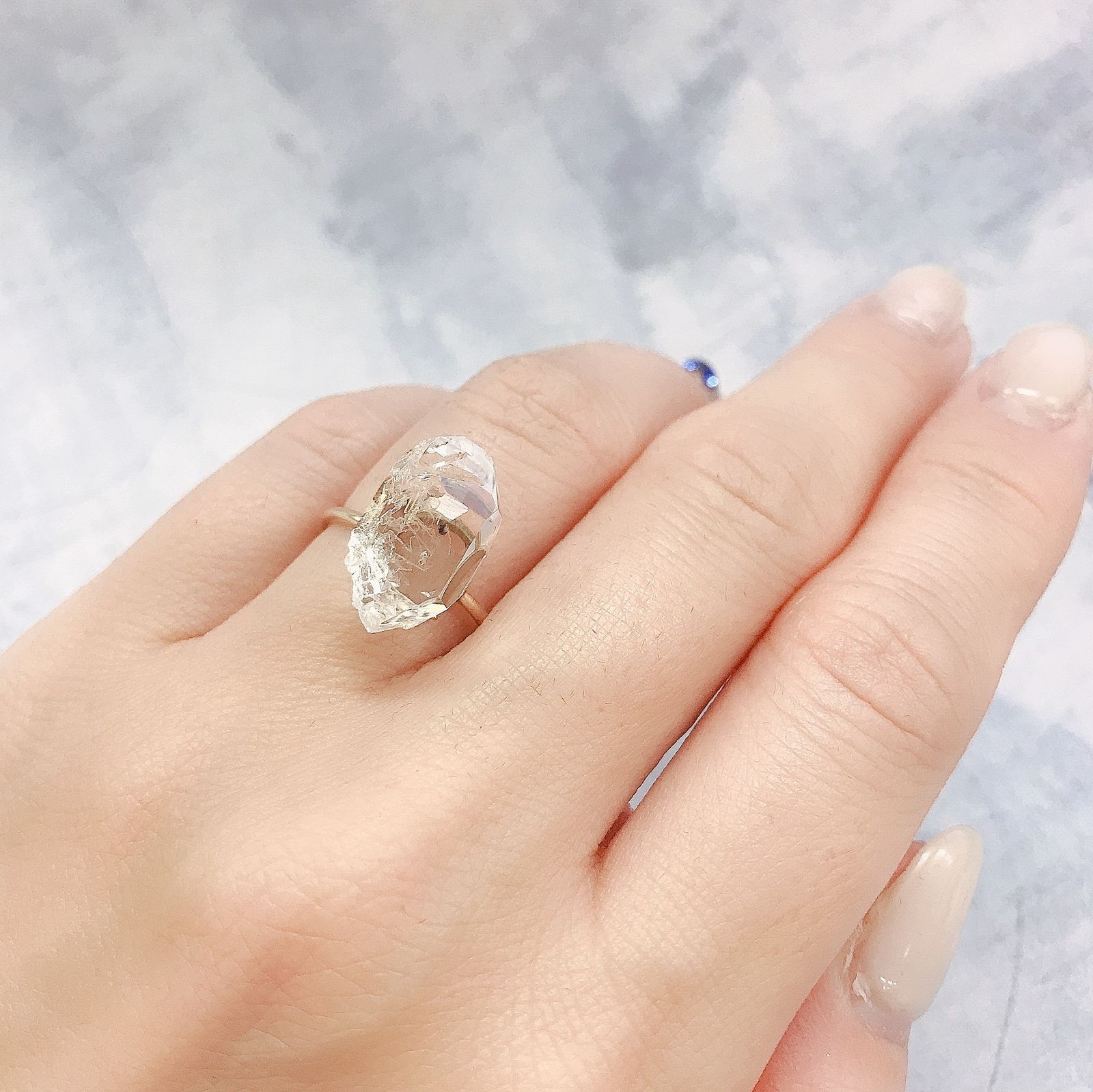 オイルインクォーツ 原石パキスタン産 7.64ct[220515871]16.1x9.7mm前後