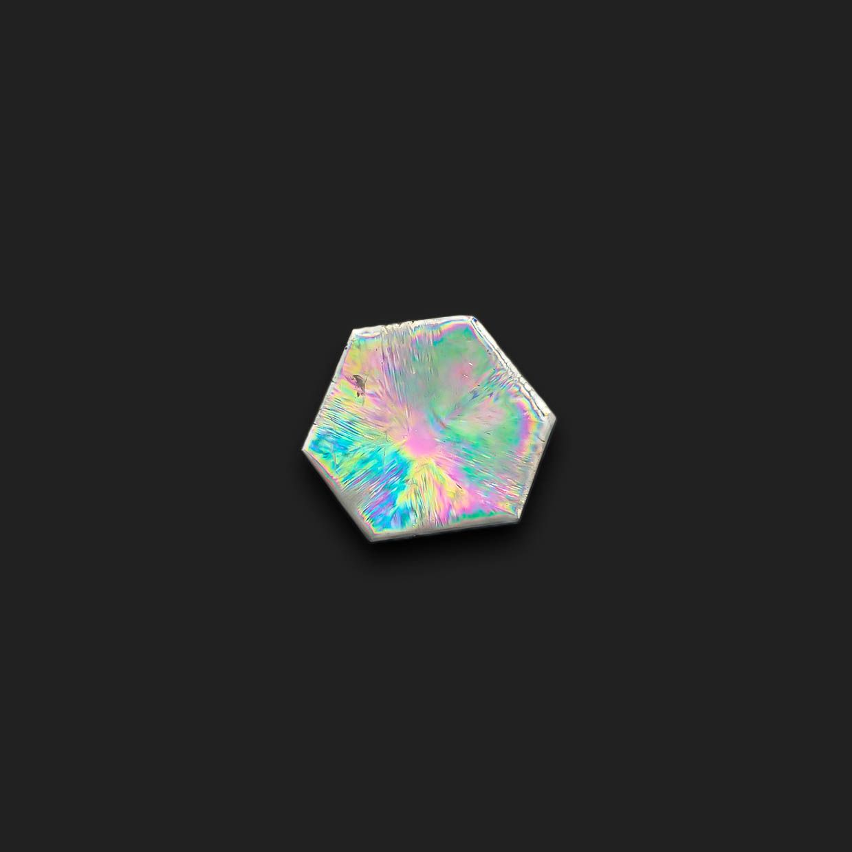 トラピッチェクォーツ 偏光板2枚付き コロンビア・ボヤカ産 55.23ct[230622274]30.3x28.4mm前後