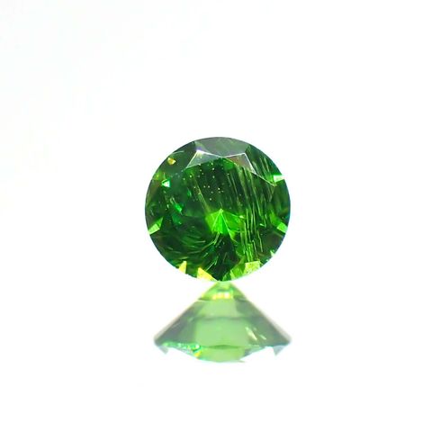 デマントイドガーネット(宝石名デマントイド・ガーネット)ロシア産 0.122ct ソ付(彩珠)[230622497]3x3mm前後