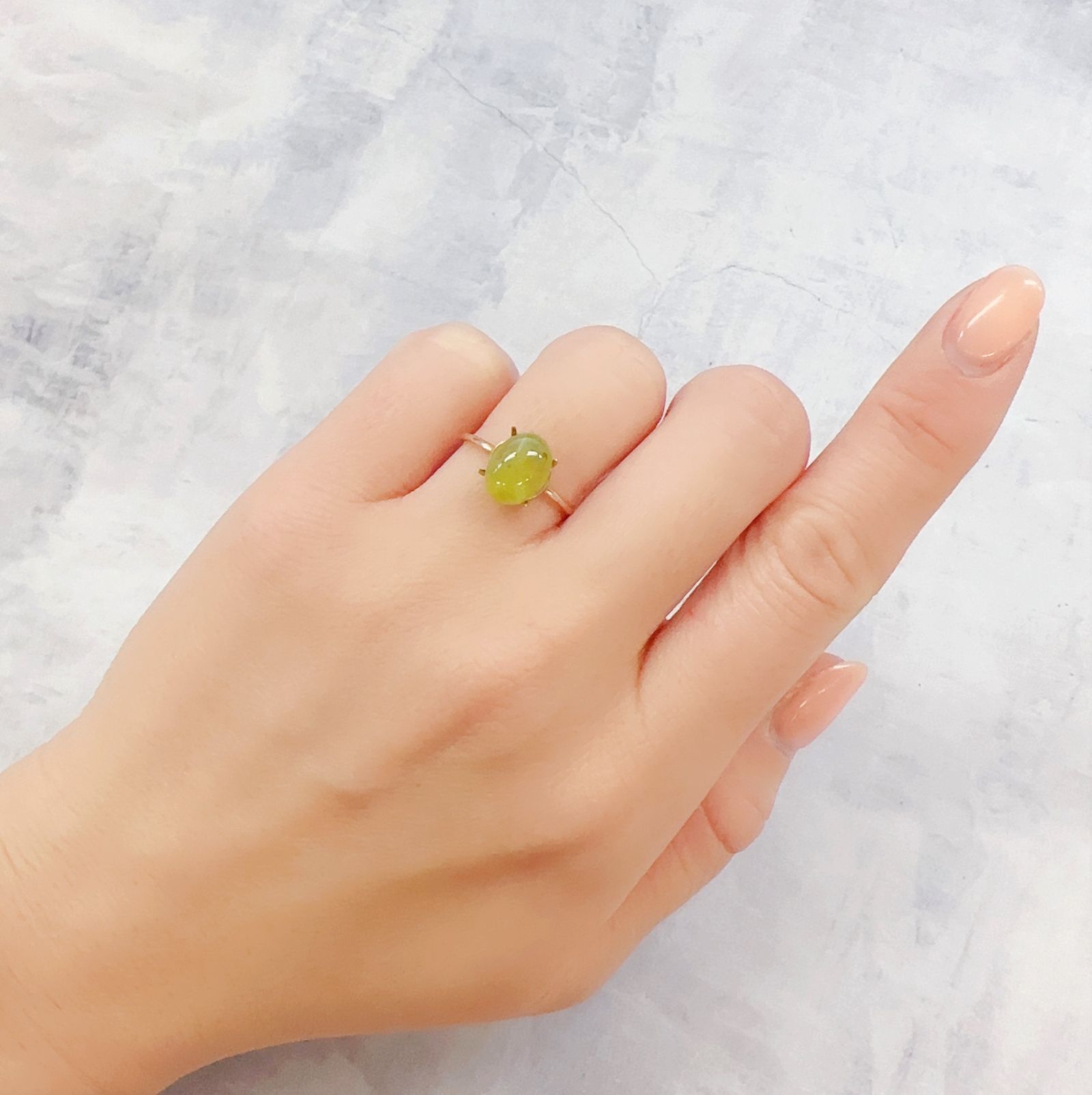 グリーンオパール ブラジル・アマゾン産 1.83ct[230120063]9.6x7.2mm前後