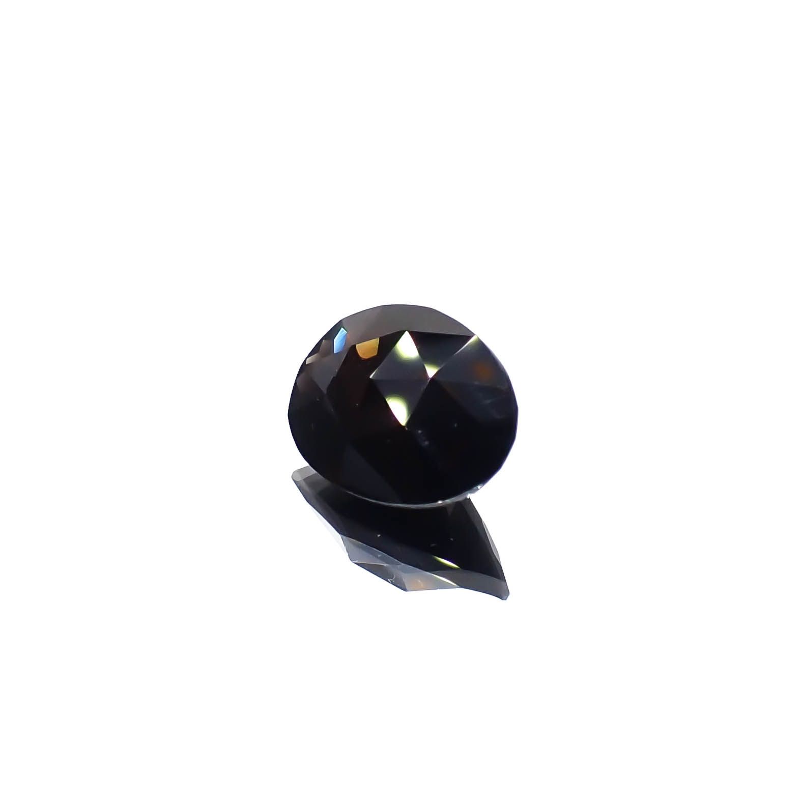 ◇カスタムローズカット◇モリオン チベット産 3.19ct[240427374]12.1x8.7mm前後