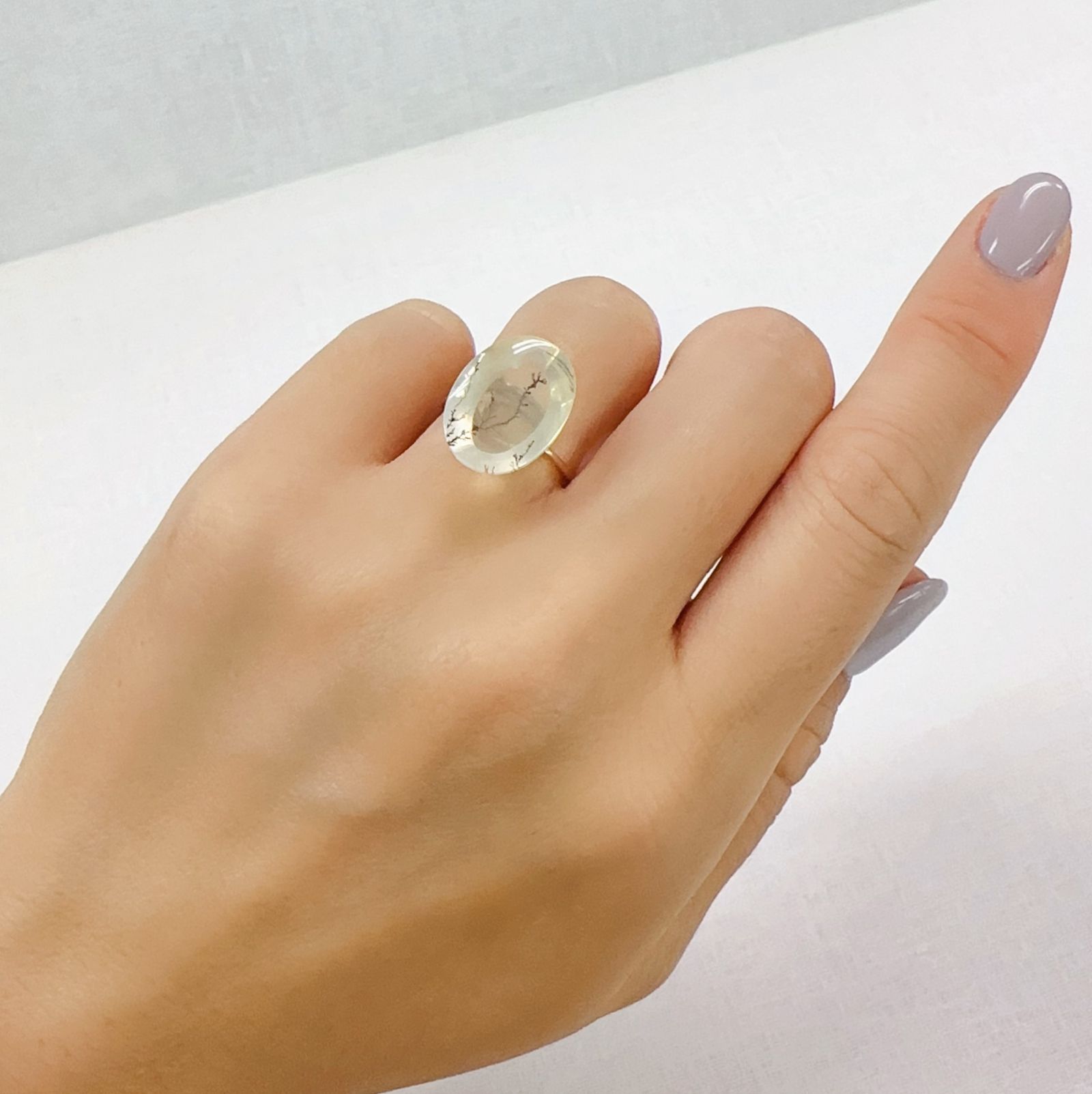 デンドリチッククォーツ ブラジル産 7.41ct[230823243]15.7x11.8mm前後