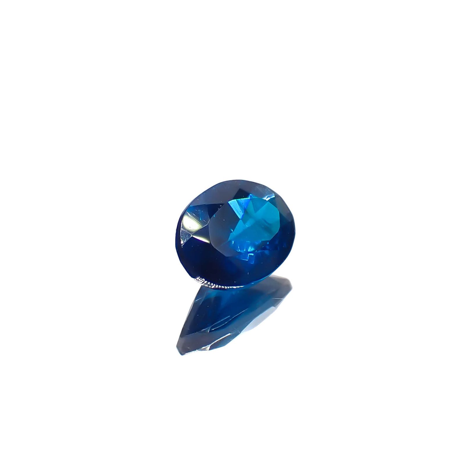 ディープブルーアパタイト マダガスカル産 0.69ct[240628157]6.7x4.8mm前後