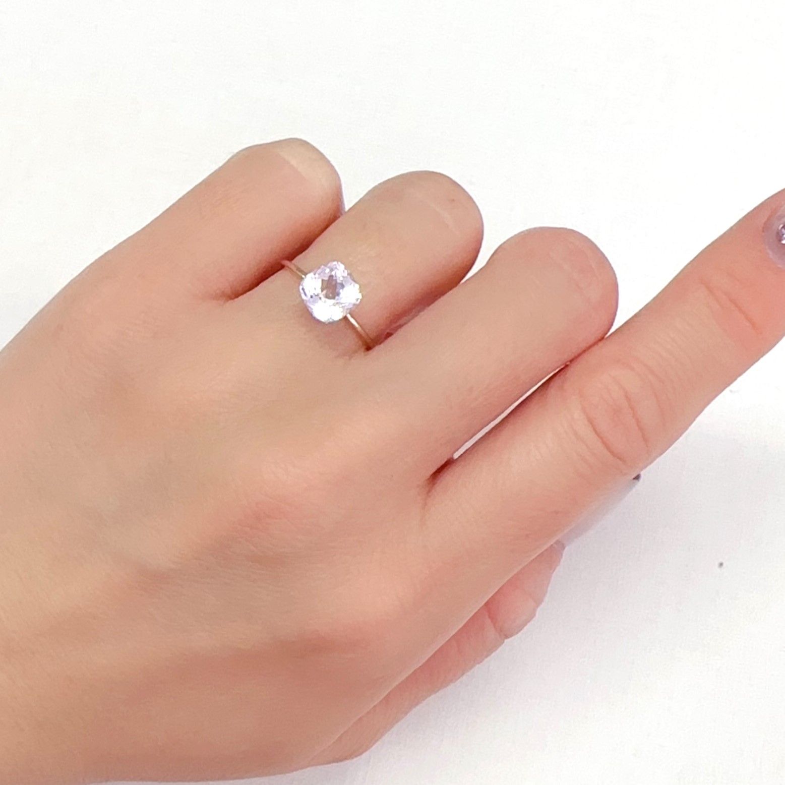 クンツァイト アフガニスタン産 2.09ct[231224793]7x7mm前後