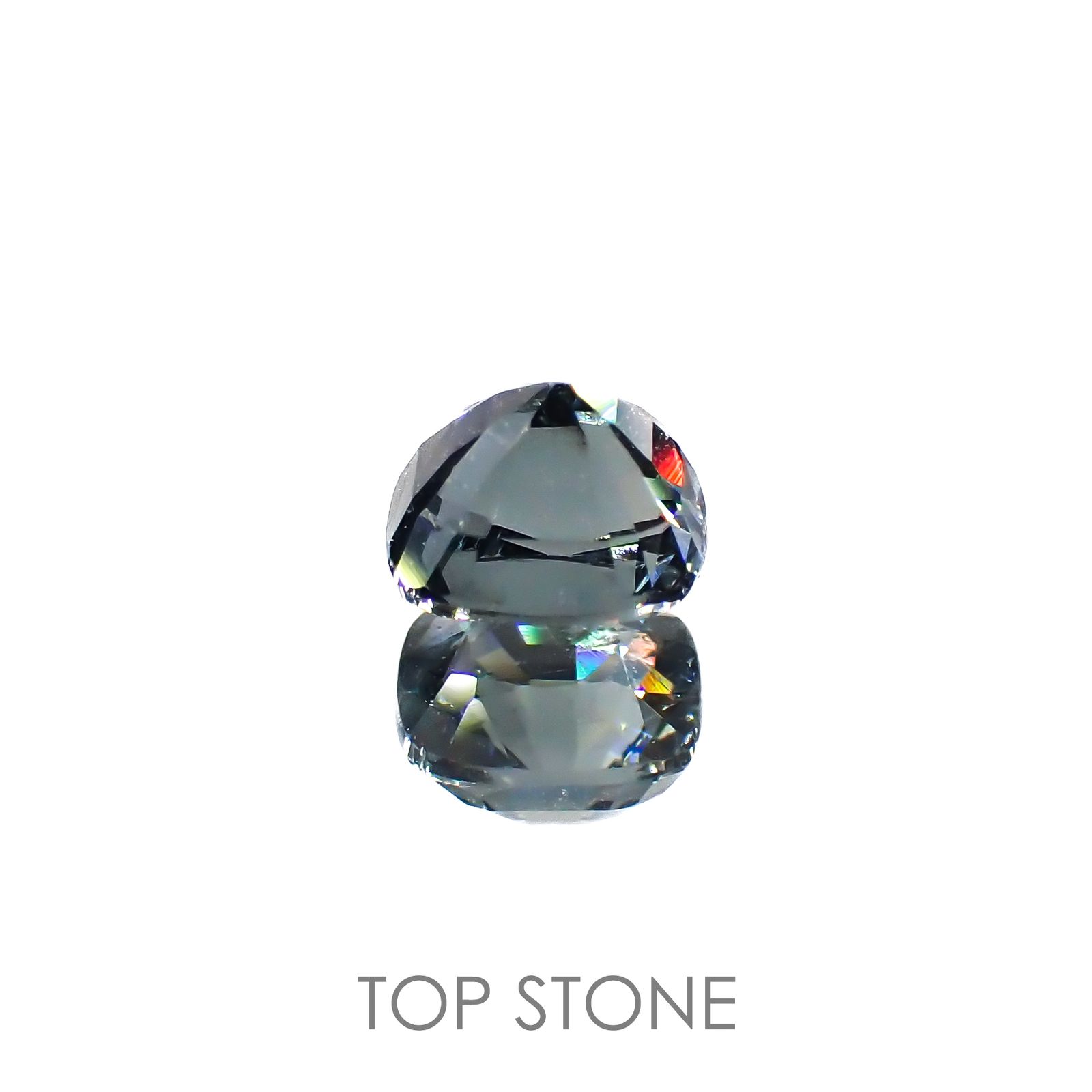 グレースピネル(宝石名スピネル)ビルマ/マダガスカル産 0.95ct 識別済[220716819]5.6x4.9mm前後