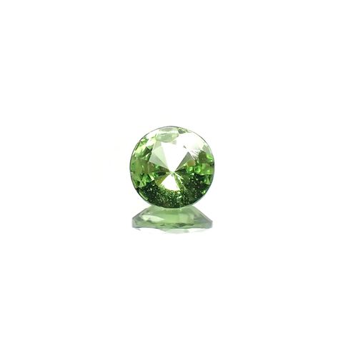 ミントガーネット(宝石名グリーン グロッシュラー・ガーネット) タンザニア産 0.26ct 識別済[210711537]4.1×4.1mm前後