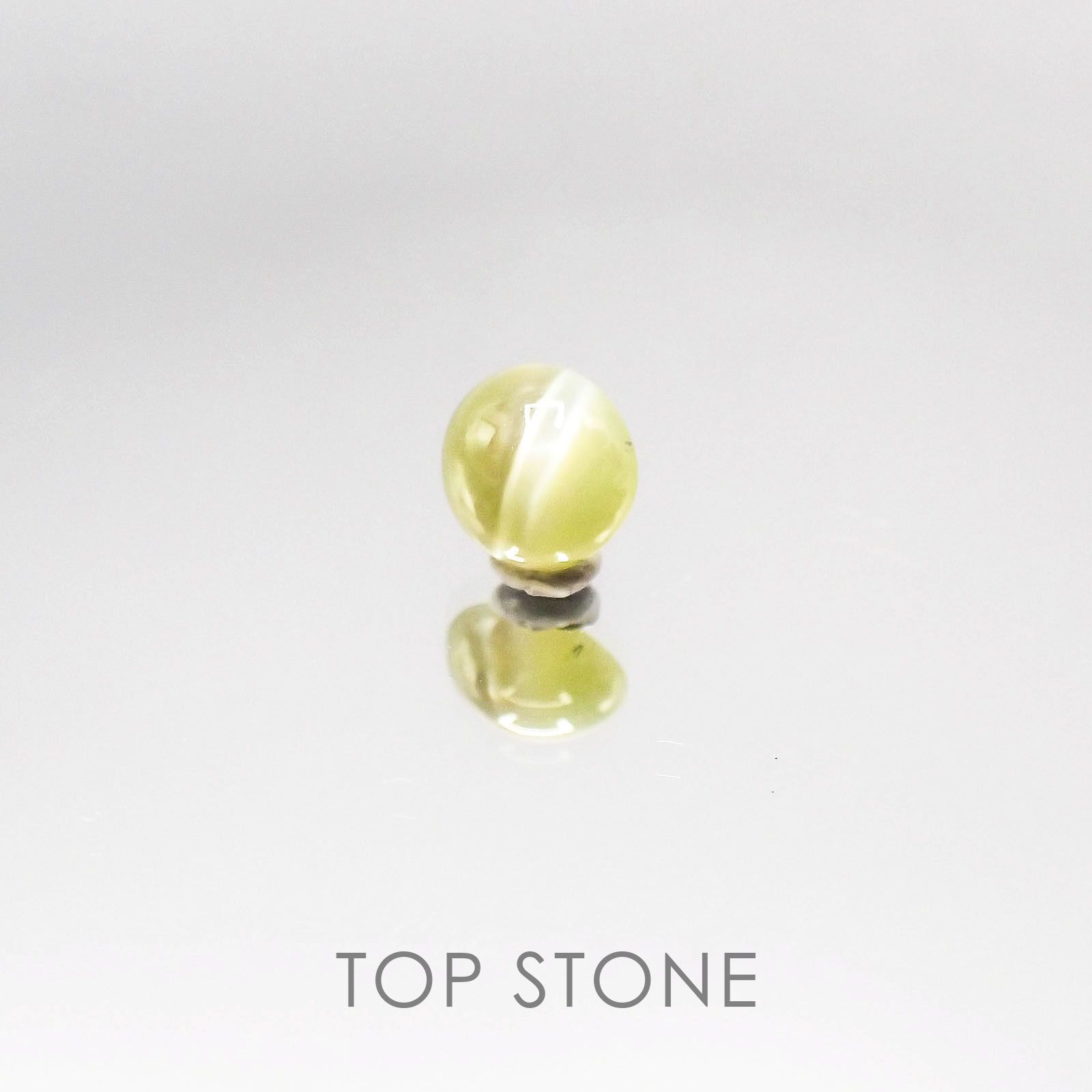 クリソベリルキャッツアイ(宝石名クリソベリル・キャッツアイ) スリランカ産 0.94ct 識別済[20084685]5.8×5.8mm前後