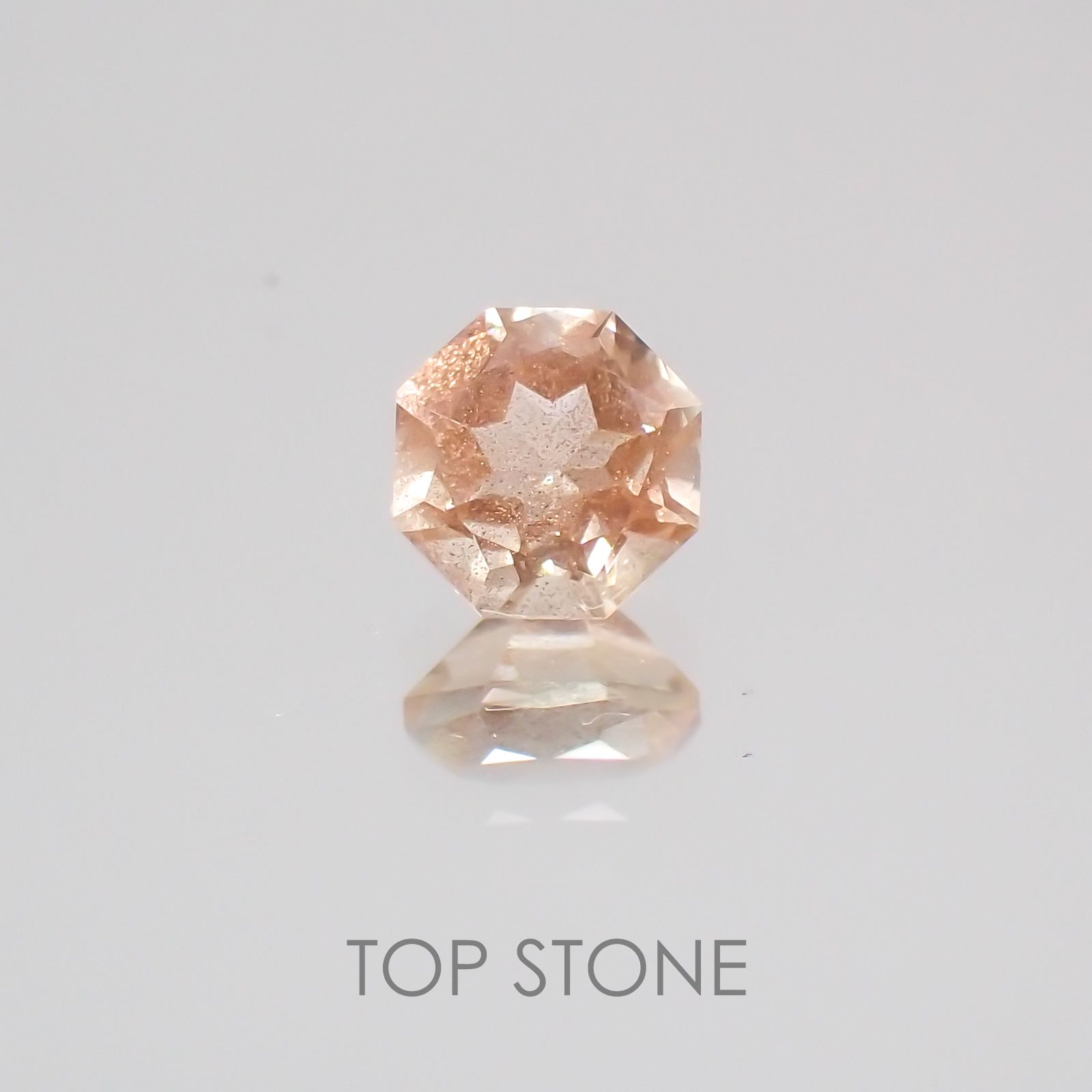 ◇オクタゴンカット◇オレゴンサンストーンSA  アメリカ産 ルース 0.28ct[210210045]4.1×4.1mm前後