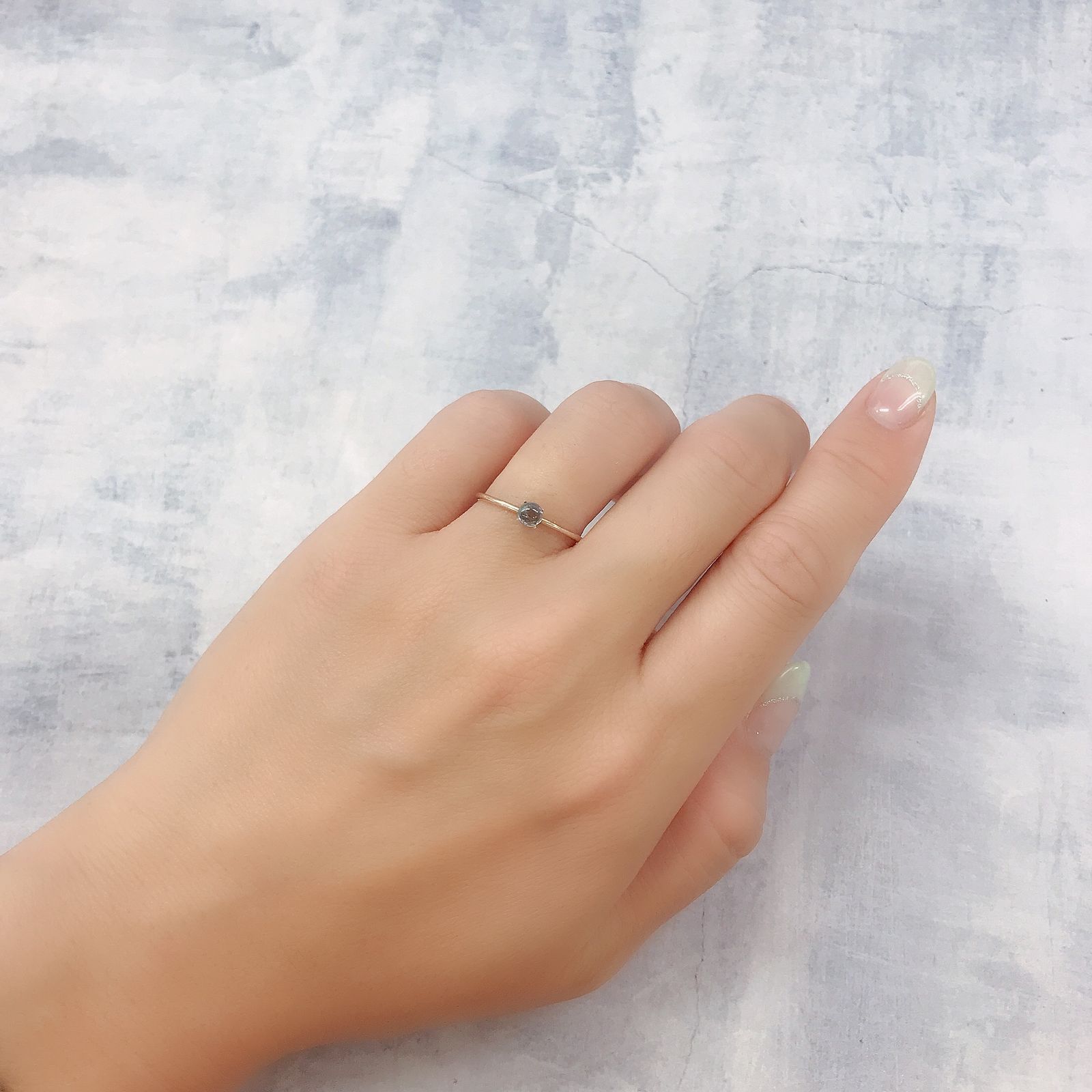 ブルーコーネルピン(宝石名コーネルピン)タンザニア産 0.24ct 識別済[220817350]3.8x3.7mm前後