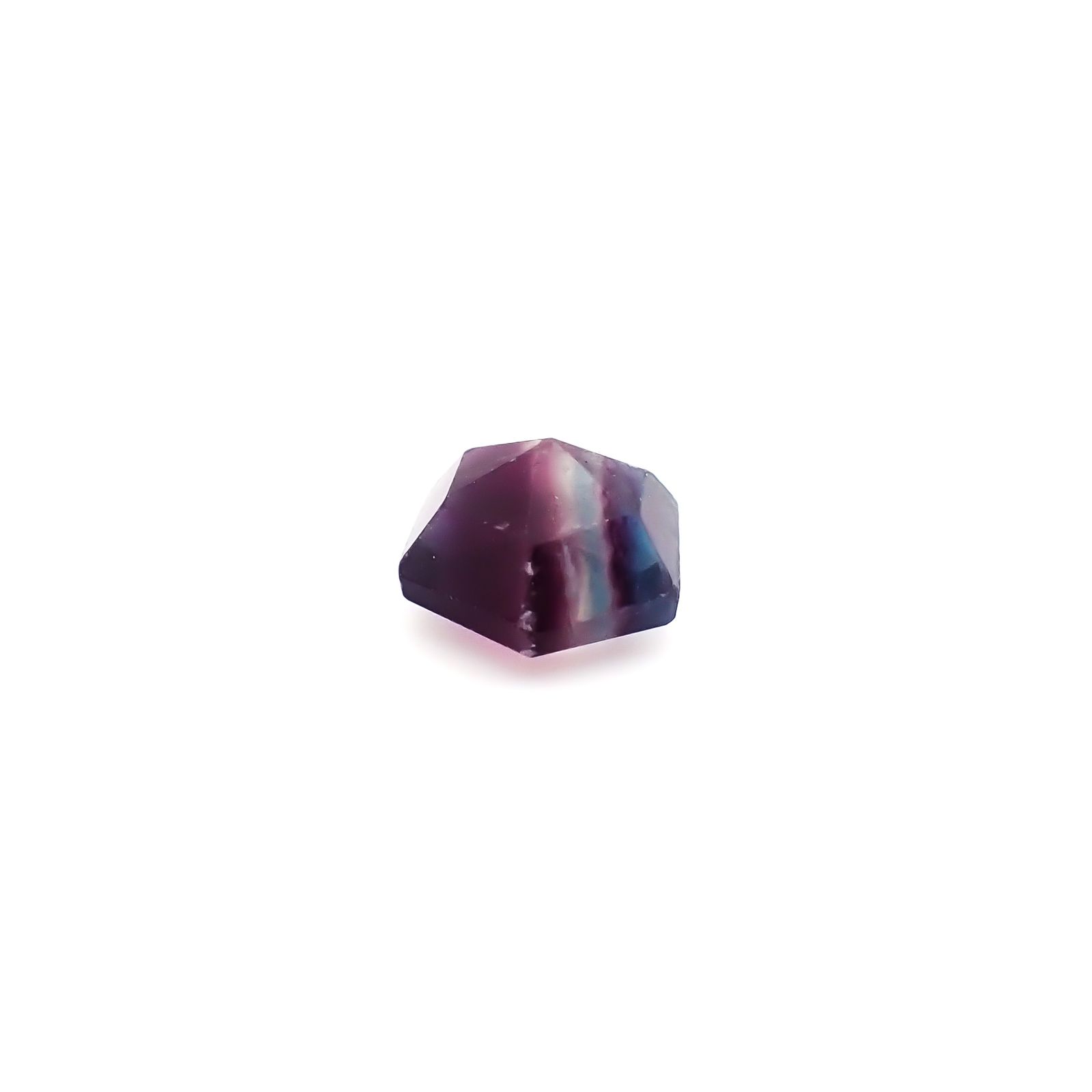 ◇ヘキサゴンカット◇パーティカラーフローライト フルオレッセンス 中国産 2.74ct / 9.1x7.9mm前後 [260932784]