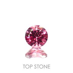 ホットピンクスピネル(宝石名ピンク・スピネル)タンザニア産 0.35ct 識別済[230120032]4.2x4.2mm前後
