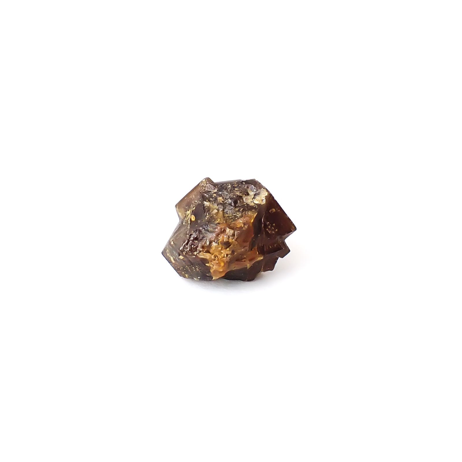 レインボーガーネット原石2個セット 日本・奈良県産 15.61ct(2pcs合計) / 10.4-12.4x9.1-11.1mm前後 [260432077]