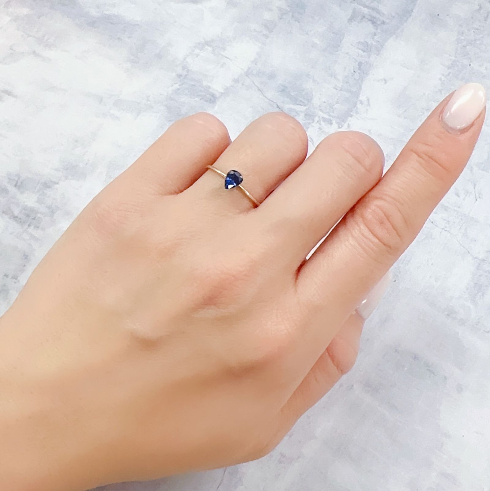 サファイア(宝石名サファイア)スリランカ/マダガスカル産 0.55ct 識別済[230120246]5.3x4.1mm前後
