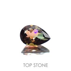 バイカラートルマリン(宝石名バイカラー・トルマリン) コンゴ民主共和国産 1.844ct ソ付(彩珠)[211013600]10.1×7mm前後