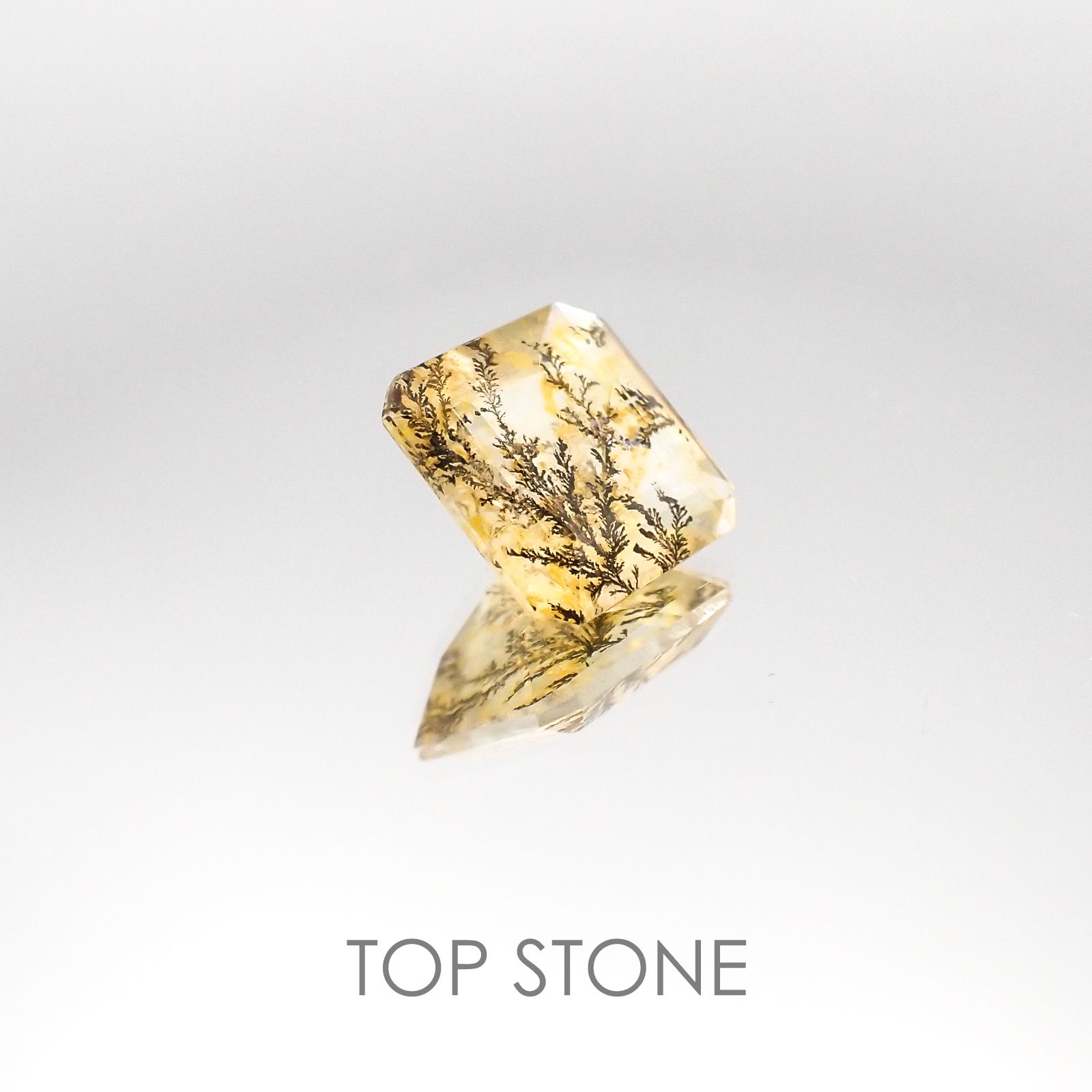 デンドリチッククォーツ ブラジル産 ルース 3.82ct[20084947]10×10mm前後
