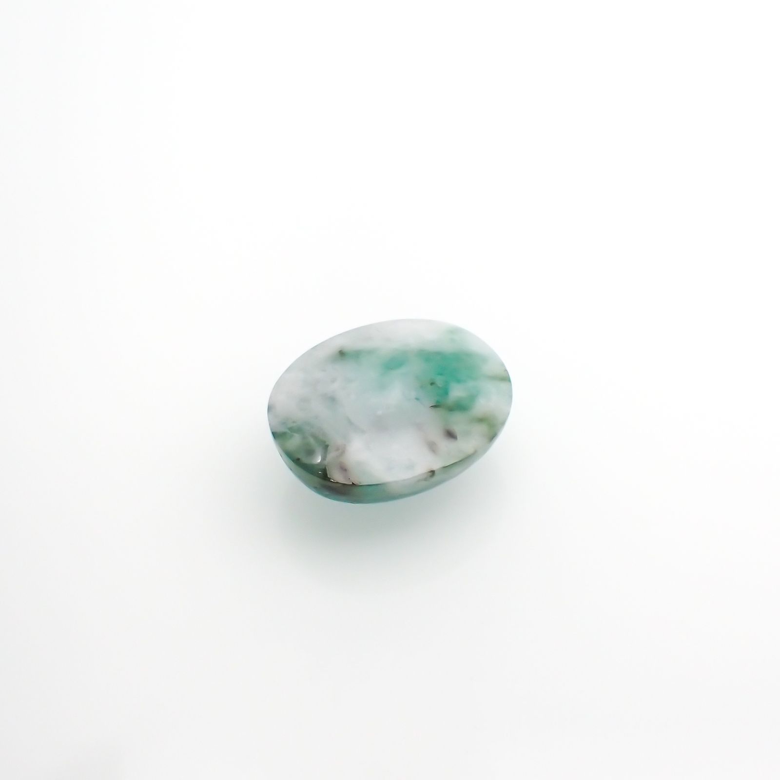 マトリックスエメラルド(エメラルドインクォーツ/フェルドスパー) ブラジル産 4.58ct[210812267]12.1×9.7mm前後