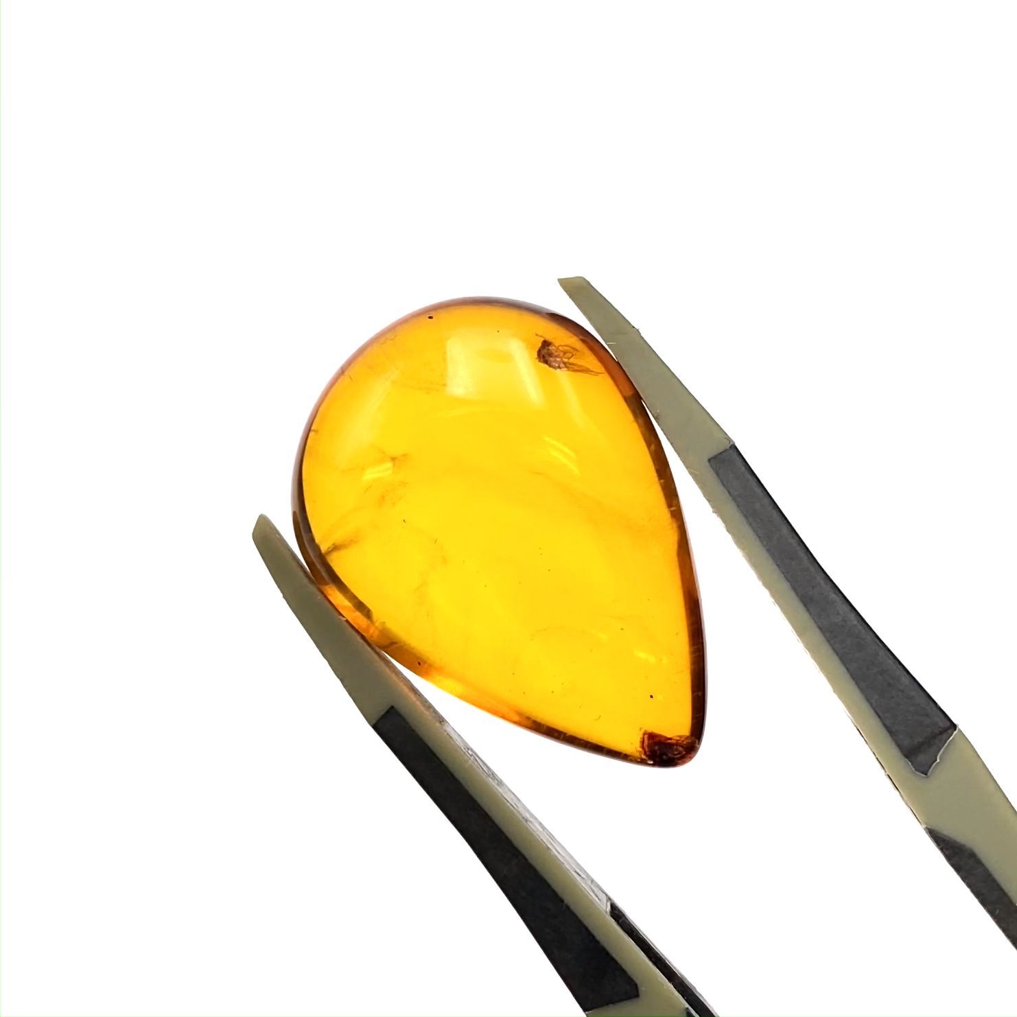 虫入り琥珀 コロンビア産 11.39ct / 25.1x17.7mm前後 [221018557