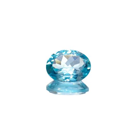 アパタイト(宝石名アパタイト)ブラジル産 識別済 1.28ct / 8x6.1mm前後 [251021342]