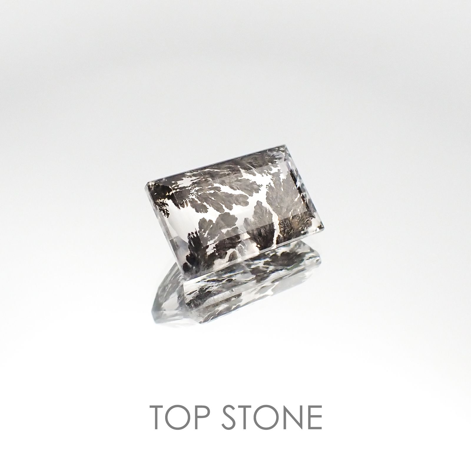 デンドリチッククォーツ ブラジル産 ルース 5.38ct[20084945]13.4×8.2mm前後
