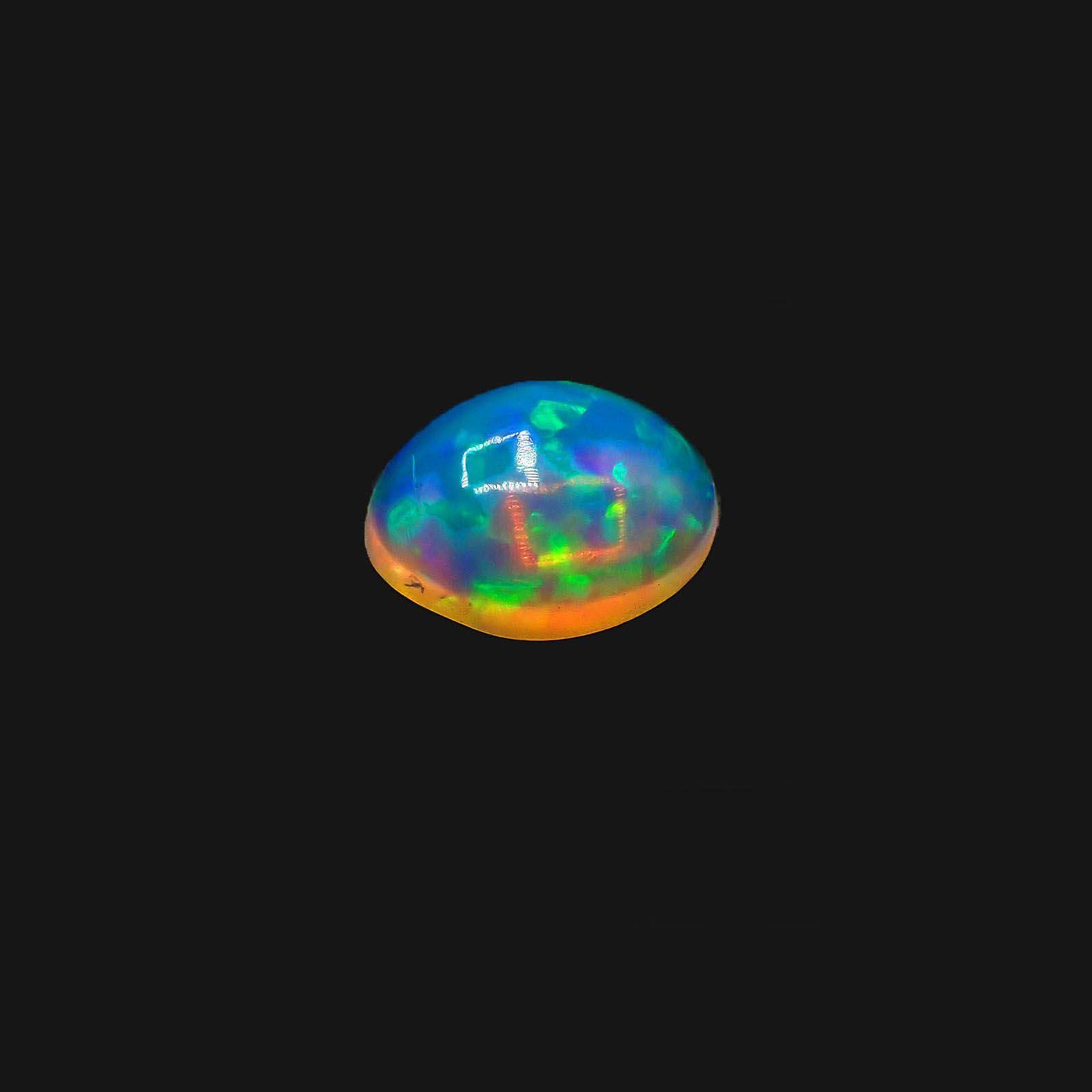 エチオピアオパール(宝石名オパール)エチオピア産 1.13ct 識別済[230722913]8.9x6.9mm前後