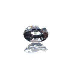 プラチナスピネル(宝石名スピネル)ビルマ産 0.80ct 識別済[250114115]6.6x4.8mm前後