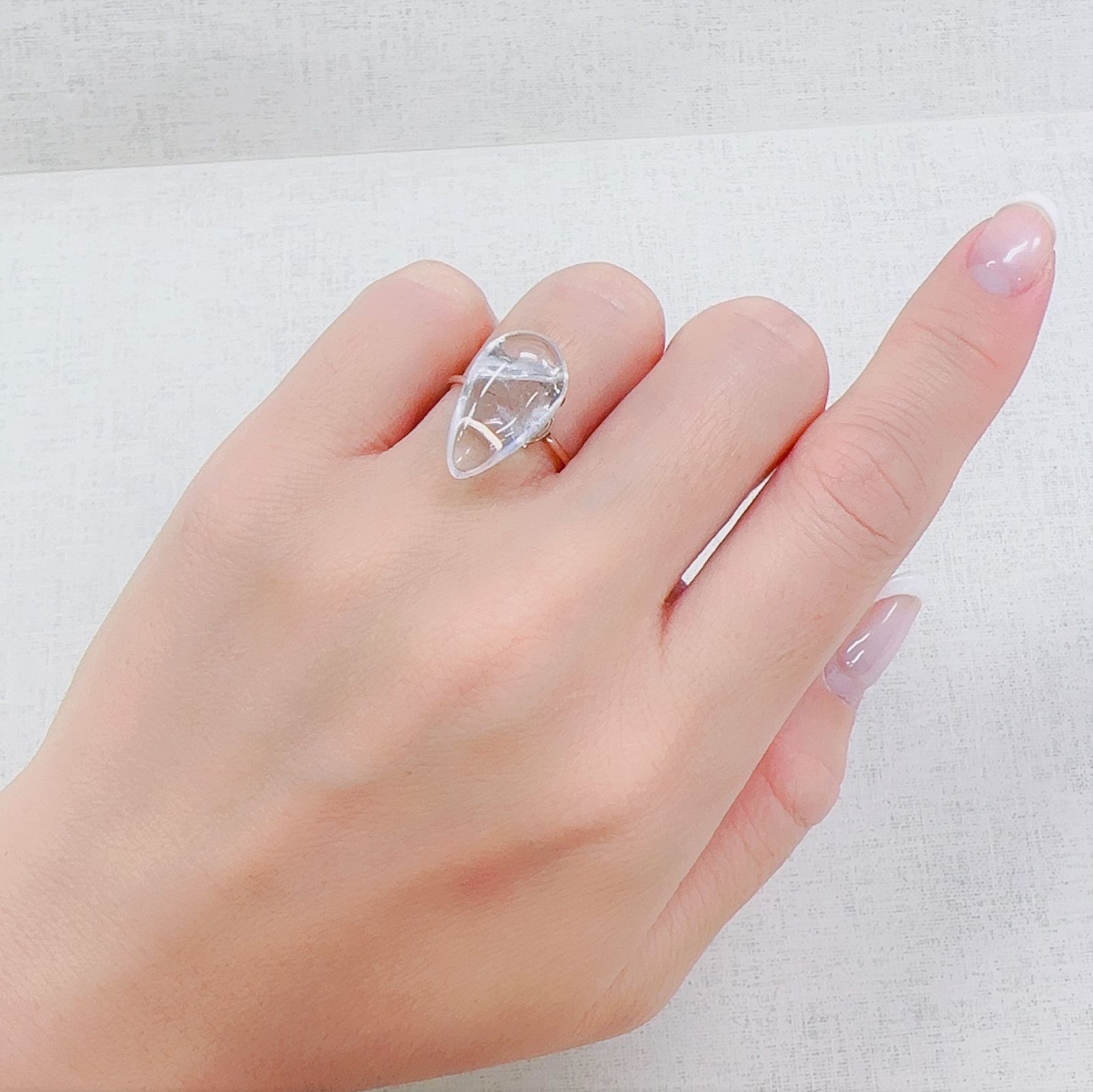 マニフェストインクォーツ ブラジル産 8.58ct[230522090]18.2x10.2mm前後