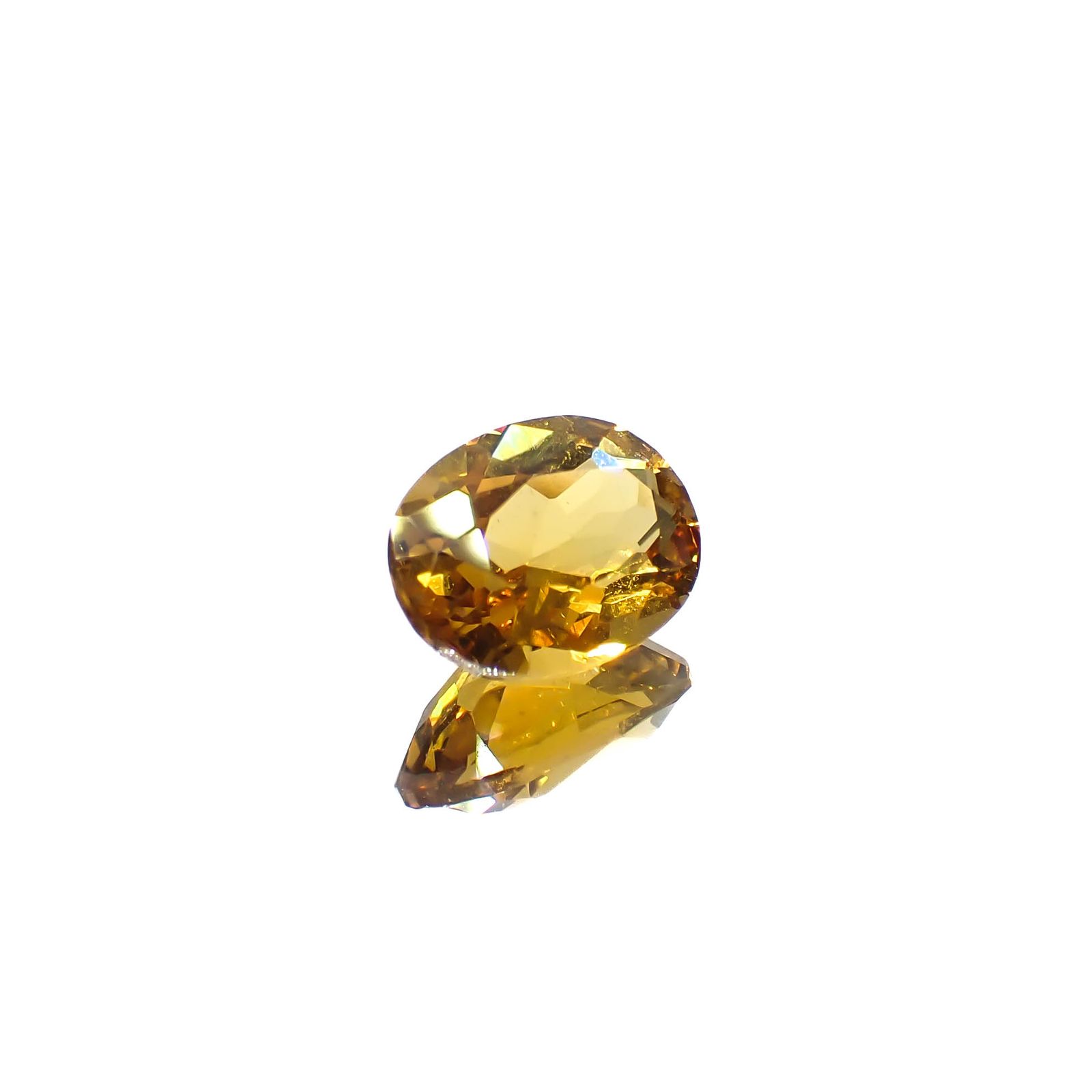 ゴールデンベリル(宝石名ゴールデン・ベリル)ブラジル産 1.15ct 識別済[250530345]8.1x6.1mm前後
