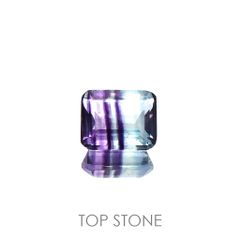 パーティカラーフローライト(宝石名フルオライト)ブラジル産 4.18ct 識別済[220115083]10.1x8.1mm前後