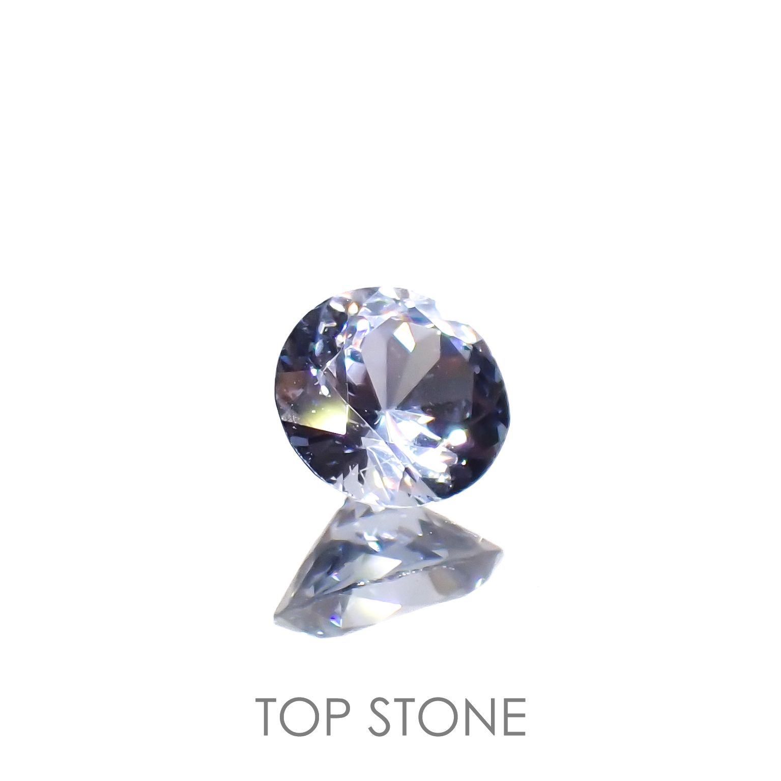 グレイッシュブルースピネル(宝石名スピネル)ビルマ/マダガスカル産 0.29ct 識別済[230119904]4.3x4.1mm前後